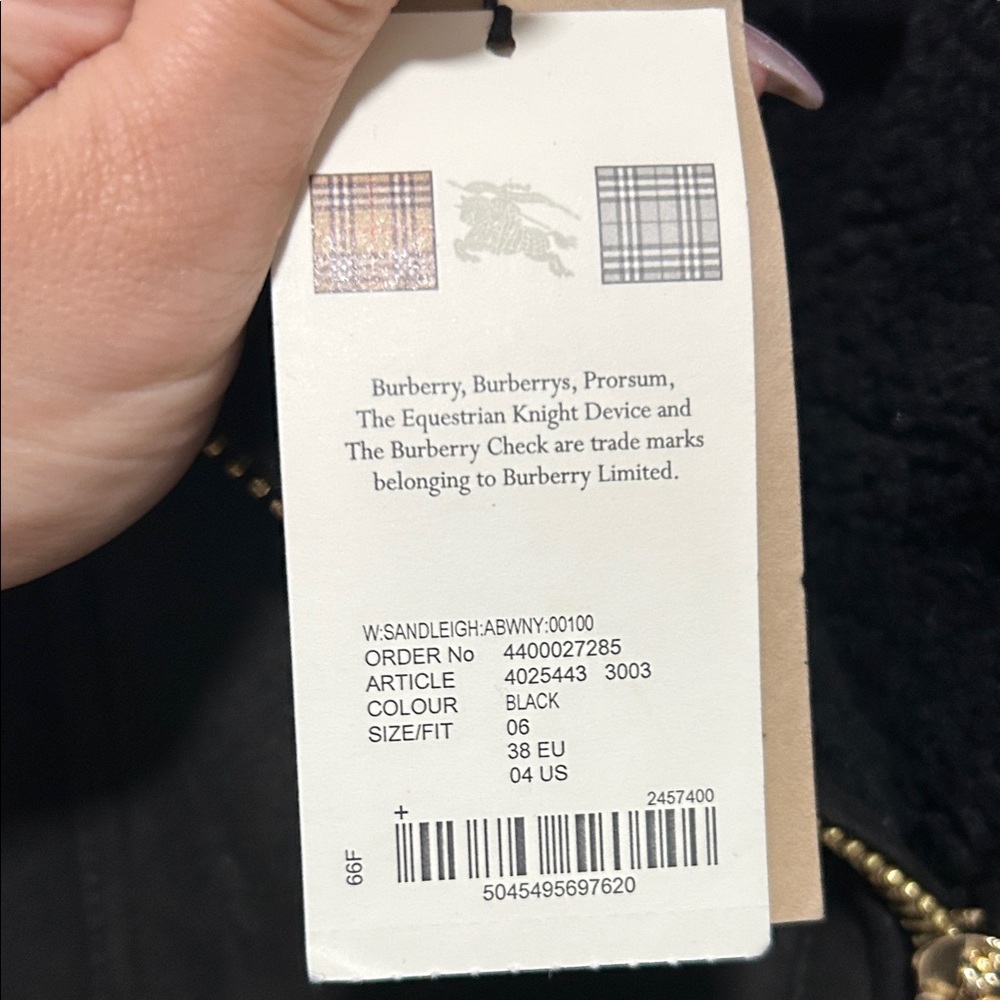 Burberry Black Trench Coat with Gold Zippers - Picture 14 of 16